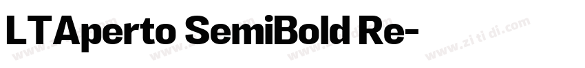 LTAperto SemiBold Re字体转换